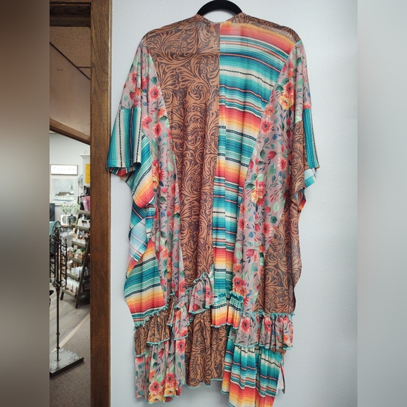 NWOT Crazy Train Kimono " Sun Daze" One Size - Picture 3 of 5